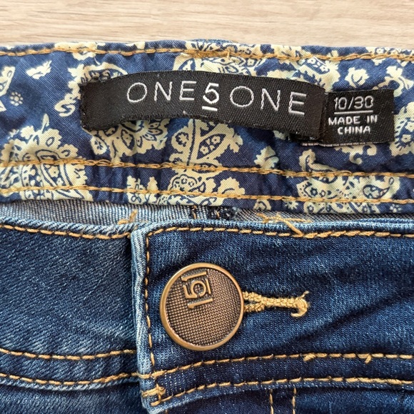 One 5 One Mid-Rise Capris Size 10/30 One Five One - Picture 2 of 6